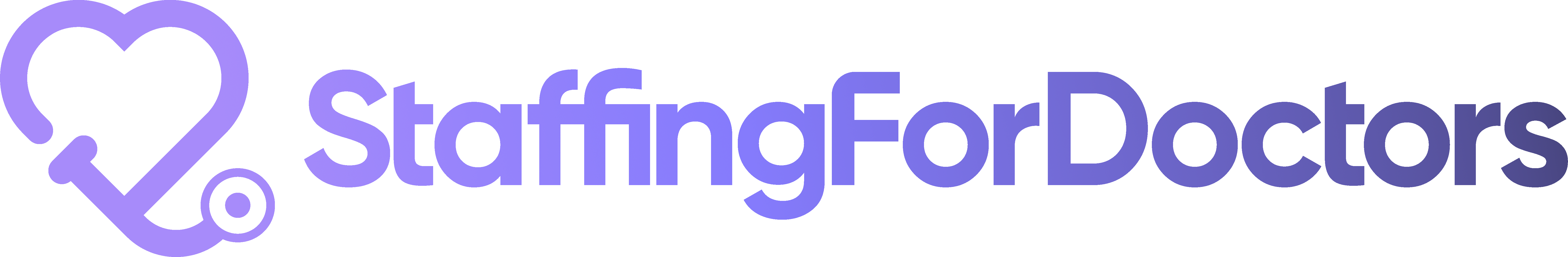 Staffing For Doctors logo for light backgrounds preview