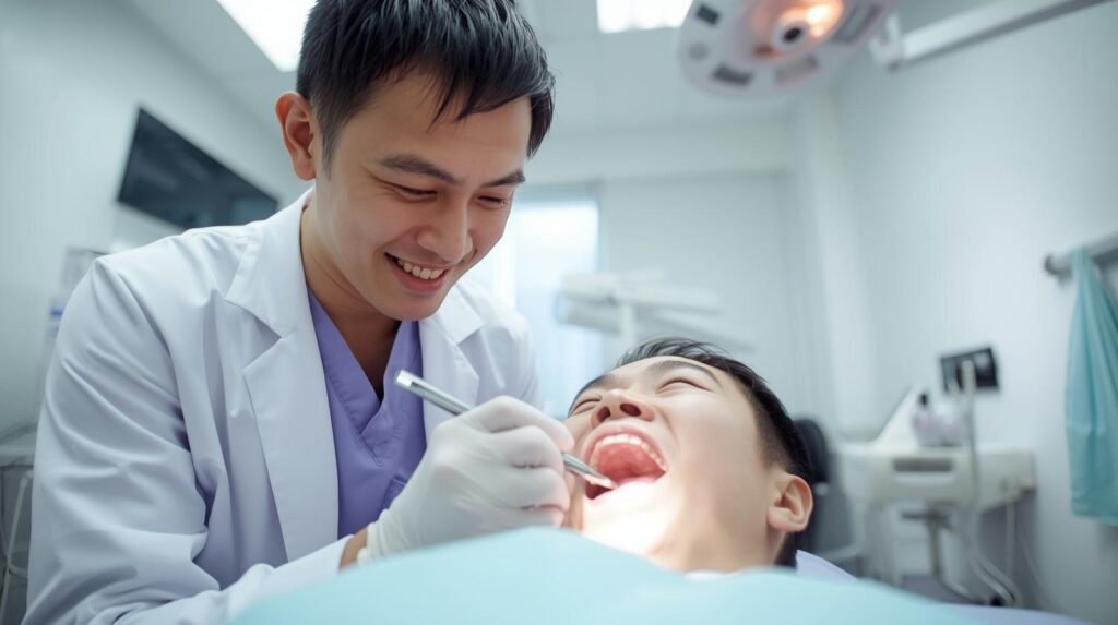 Virtual referral assistant for dentists explaining referral processes