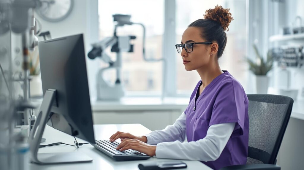 Virtual administrative assistants for optometry working on practice systems