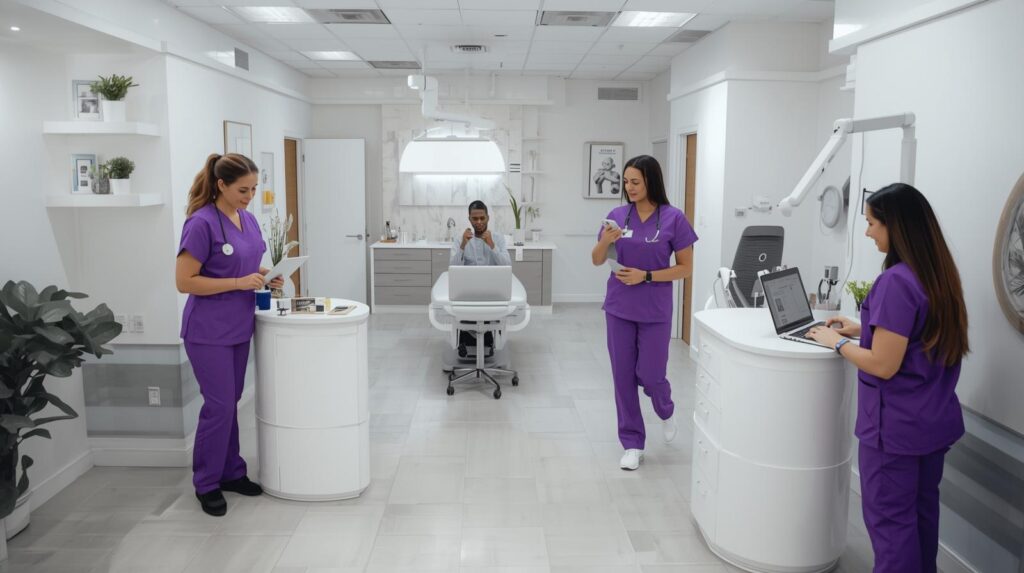 Virtual receptionist for med spa delivering remote front desk support through Staffing For Doctors