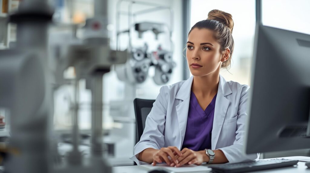 Virtual billing assistants for optometry supporting insurance and revenue workflows