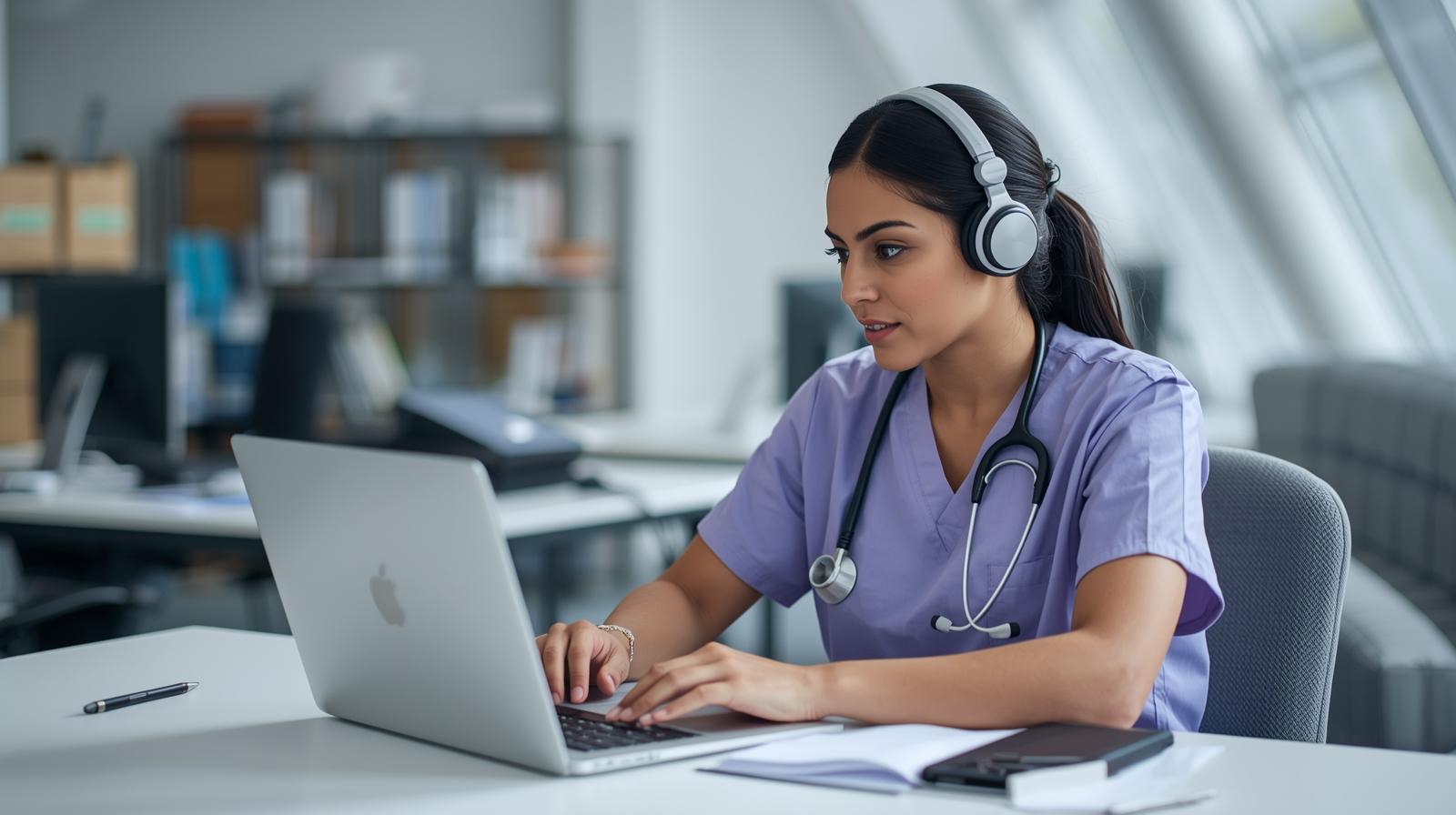 Virtual orthopedic surgery scheduler staffing for doctors managing operating room calendars