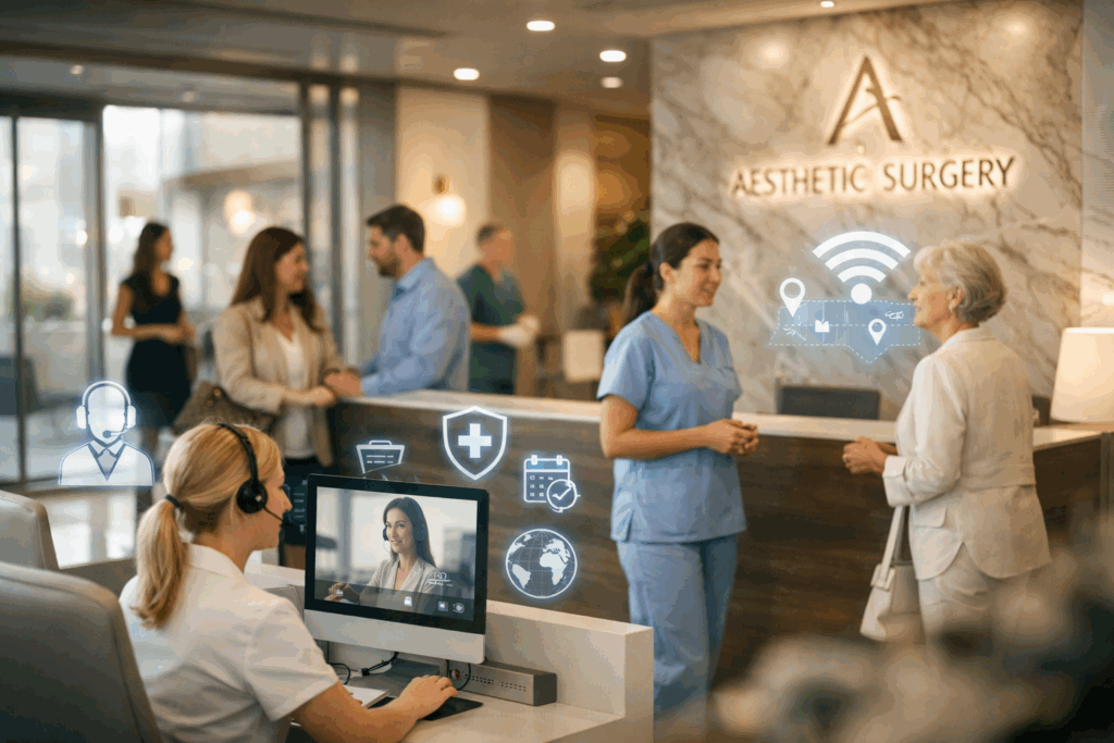 Virtual scheduler plastic surgery staffing for doctors managing appointment schedules