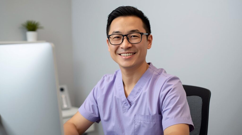 Virtual scheduling coordinator for chiropractors managing appointments at a desktop