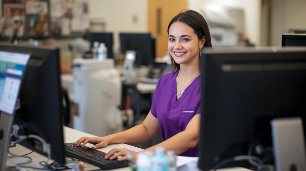 Primary care practice supported by a virtual administrative assistant