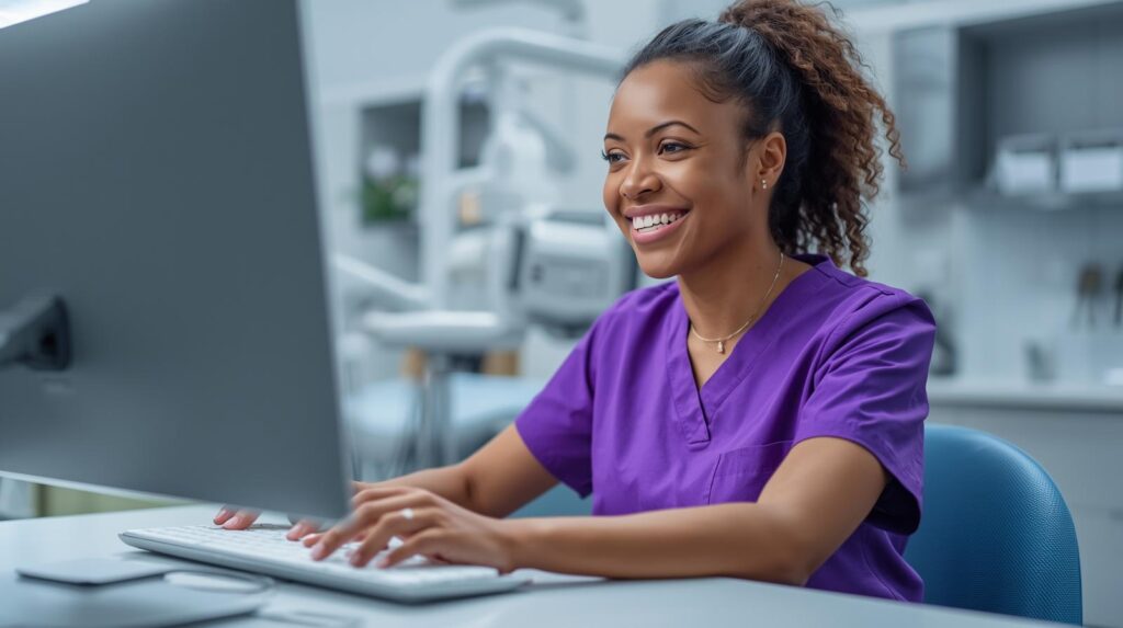 Virtual dental scribe assisting with clinical workflow