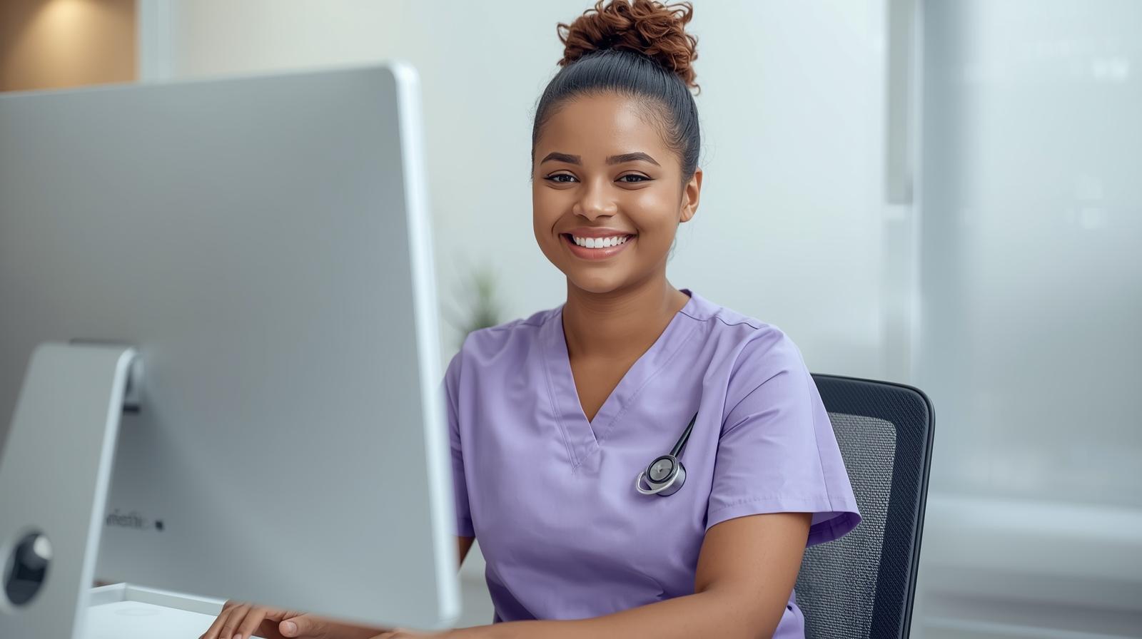 Virtual medical scribe completing clinical charting tasks