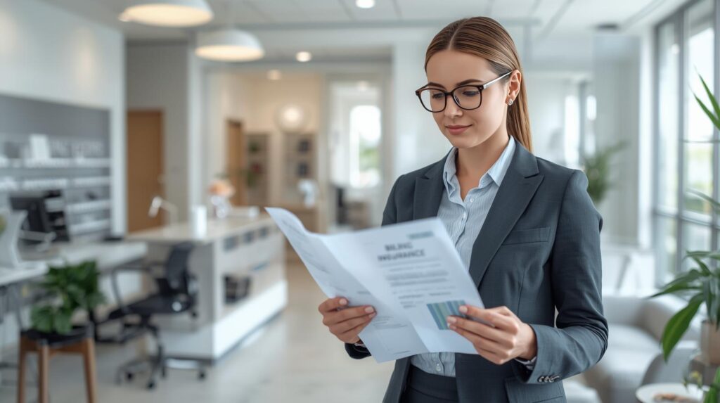 Virtual billing assistant for optometry reviewing insurance and billing documents