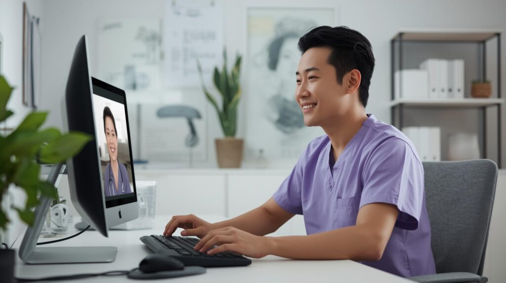 Virtual orthopedic patient care coordinator staffing for doctors managing patient follow through