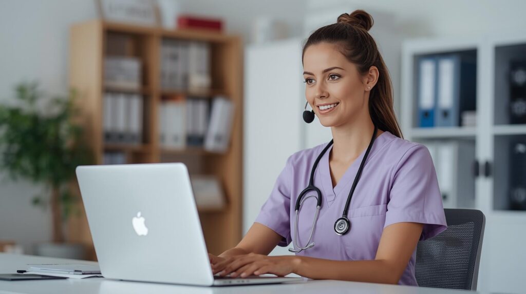Virtual orthopedic receptionist staffing for doctors managing calendar coordination