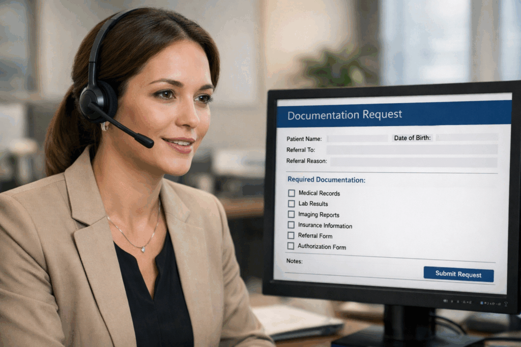 Virtual receptionist assisting plastic surgery patients with scheduling and inquiries for doctors