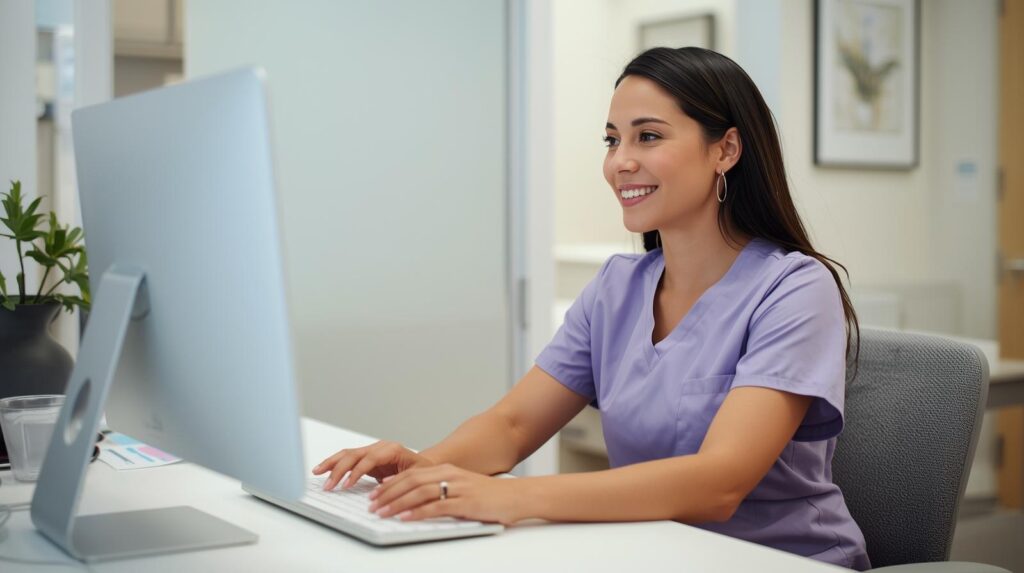 Virtual scheduler plastic surgery staffing for doctors organizing patient calendars